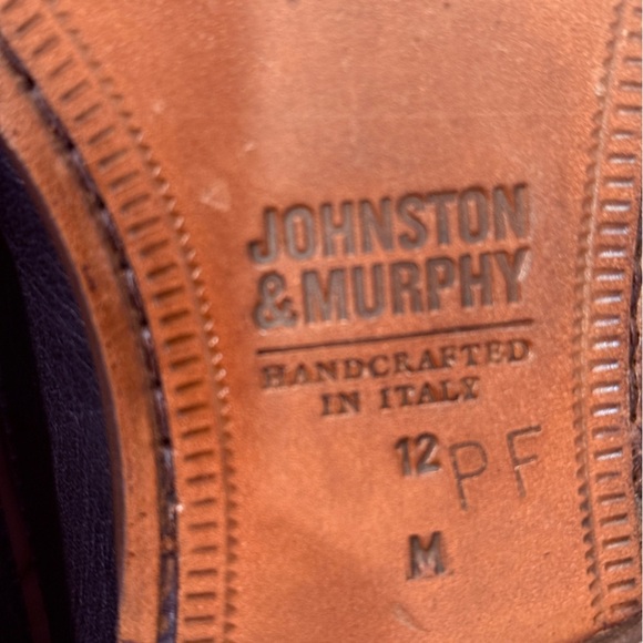 Men’s JOHNSTON & MURPHY leather penny loafers- Size 12 - Picture 8 of 9